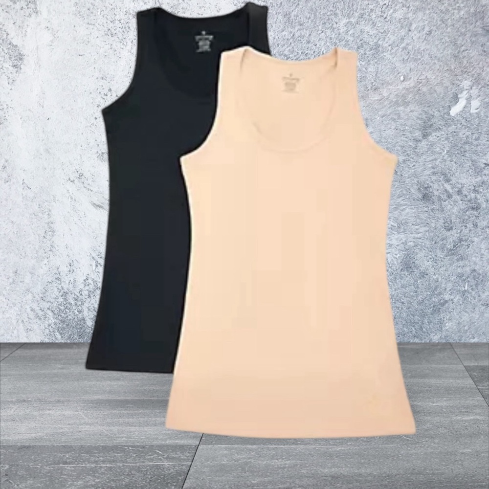 Tommie Copper 2 pack black and tan core tank top XL